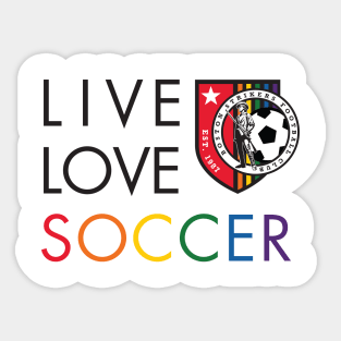 Live Love Soccer Sticker